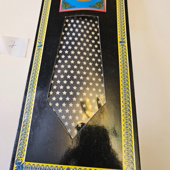 Gianni Versace Vintage Silk Star Print Tie - NIB - Picture 4 of 16
